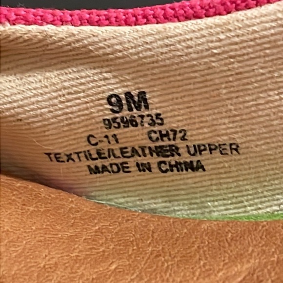 SPERRY TOPSIDER SOUTHPORT PINK SLINGBACK WEDGES. Size 9 - Picture 6 of 10